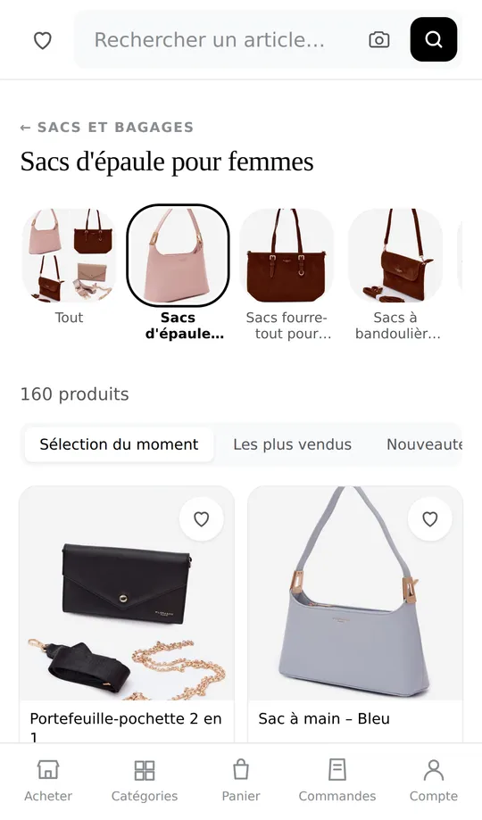 Rayon Sacs sur Madina Express