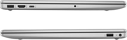 HP 15-fc0005sf Ordinateur Portable 15,6" FHD, PC Portable (AMD Ryzen 5 7520U, RAM 8 Go, SSD 512 Go, AMD Radeon Graphics, Windows 11), Laptop Argent, Clavier AZERTY — vue 2