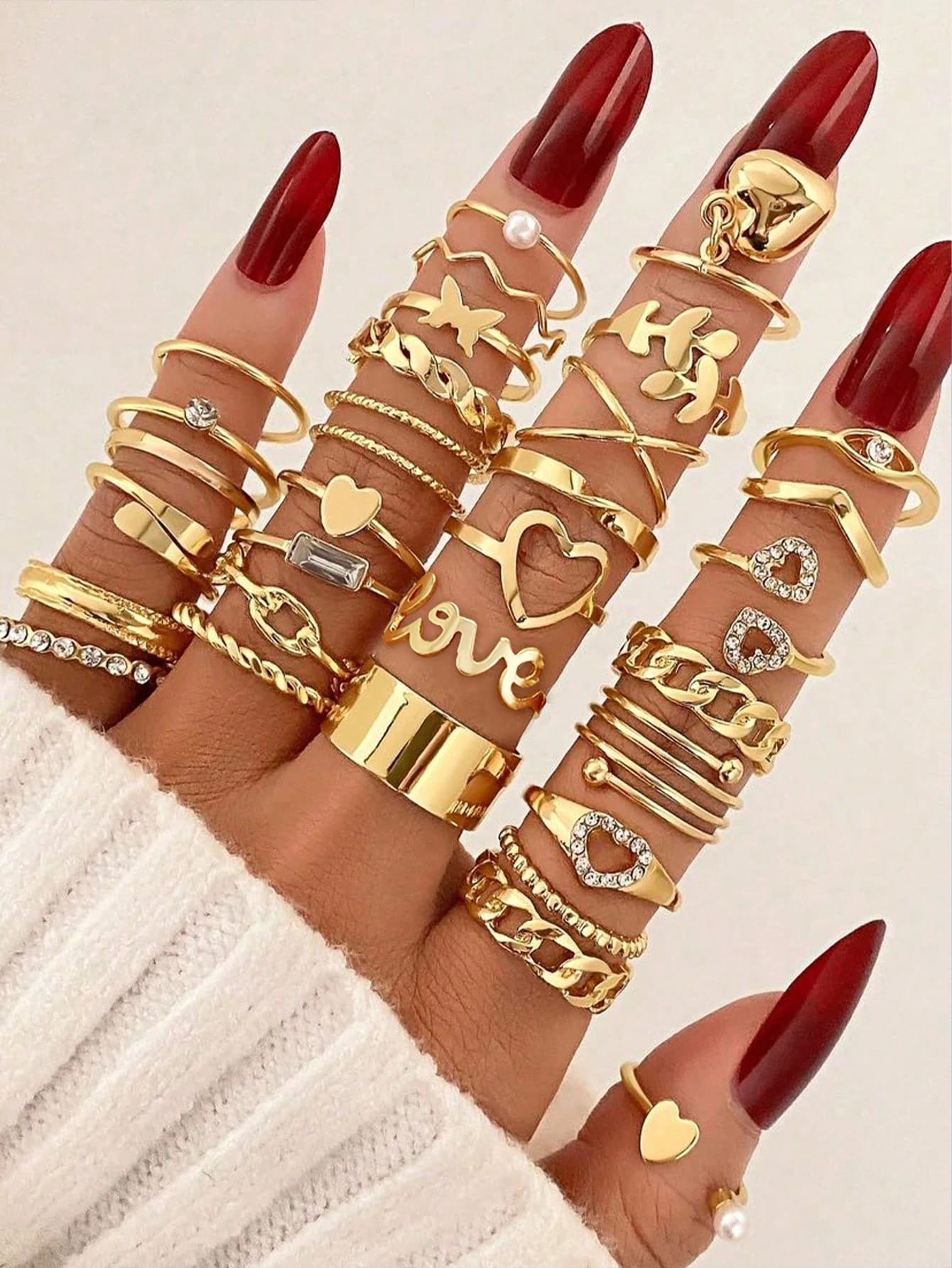 30 pièces/ensemble de bijoux rétro chic