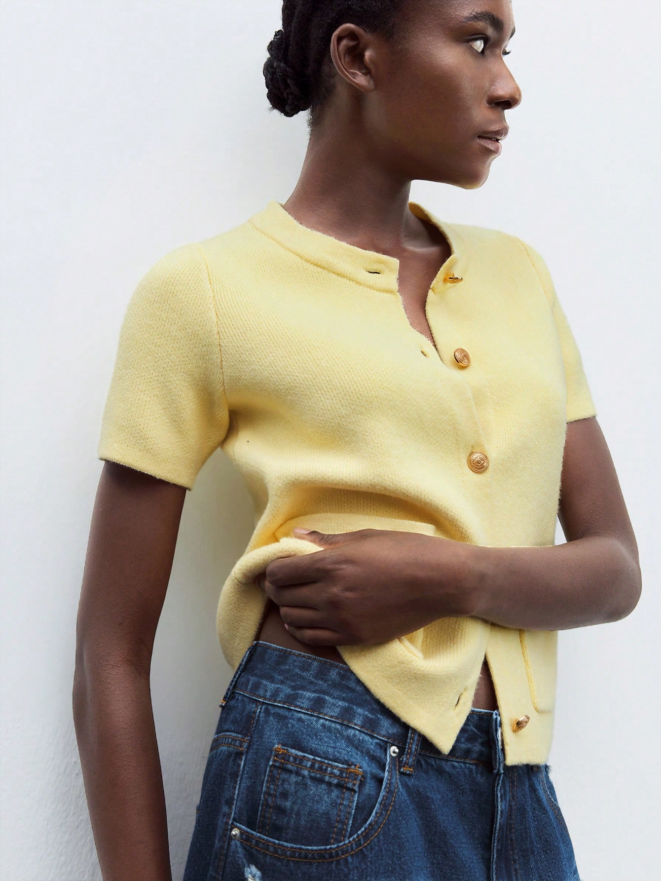 Maija 2026 Élégant Cardigan en tricot rouge pour femmes, convenant pour les loisirs — vue 4
