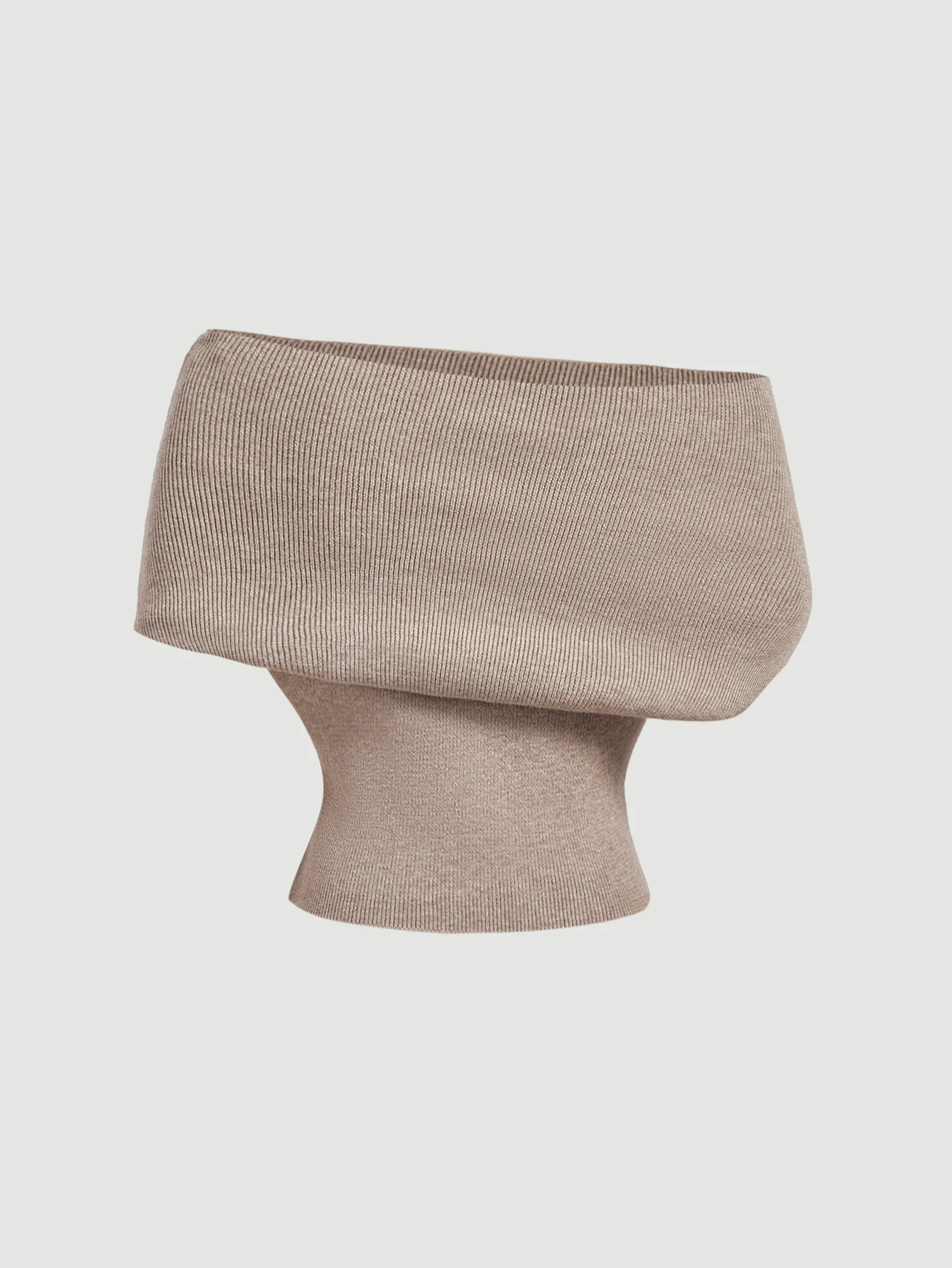 SHEIN MOD Top tricoté épaules dénudées couleur unie pour femmes