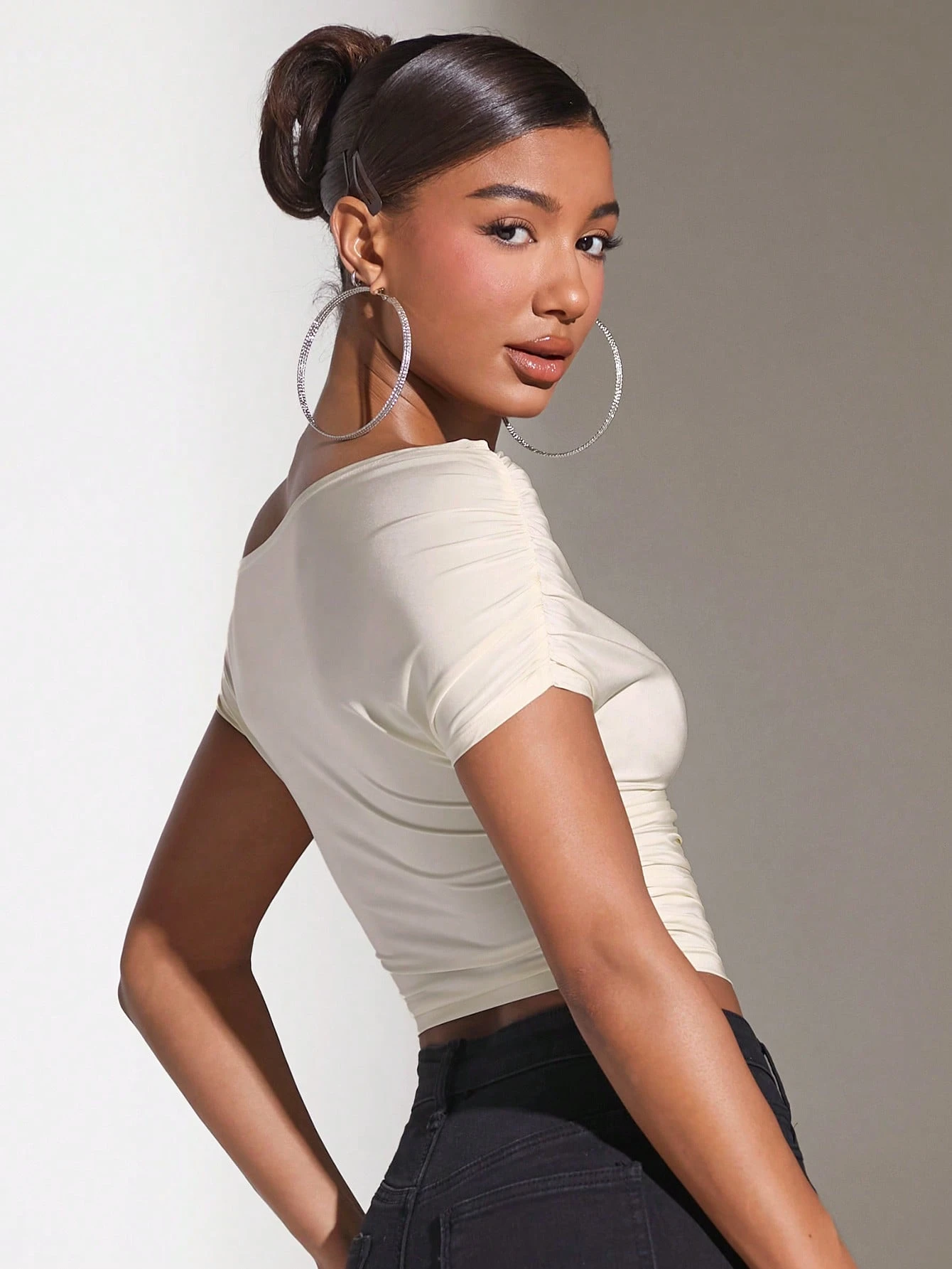 BAE Haut Coupe Slim À Épaules Dénudées Pour Femme — vue 2