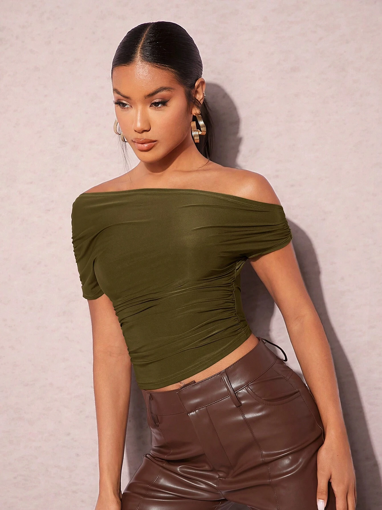 BAE Haut Coupe Slim À Épaules Dénudées Pour Femme — vue 5