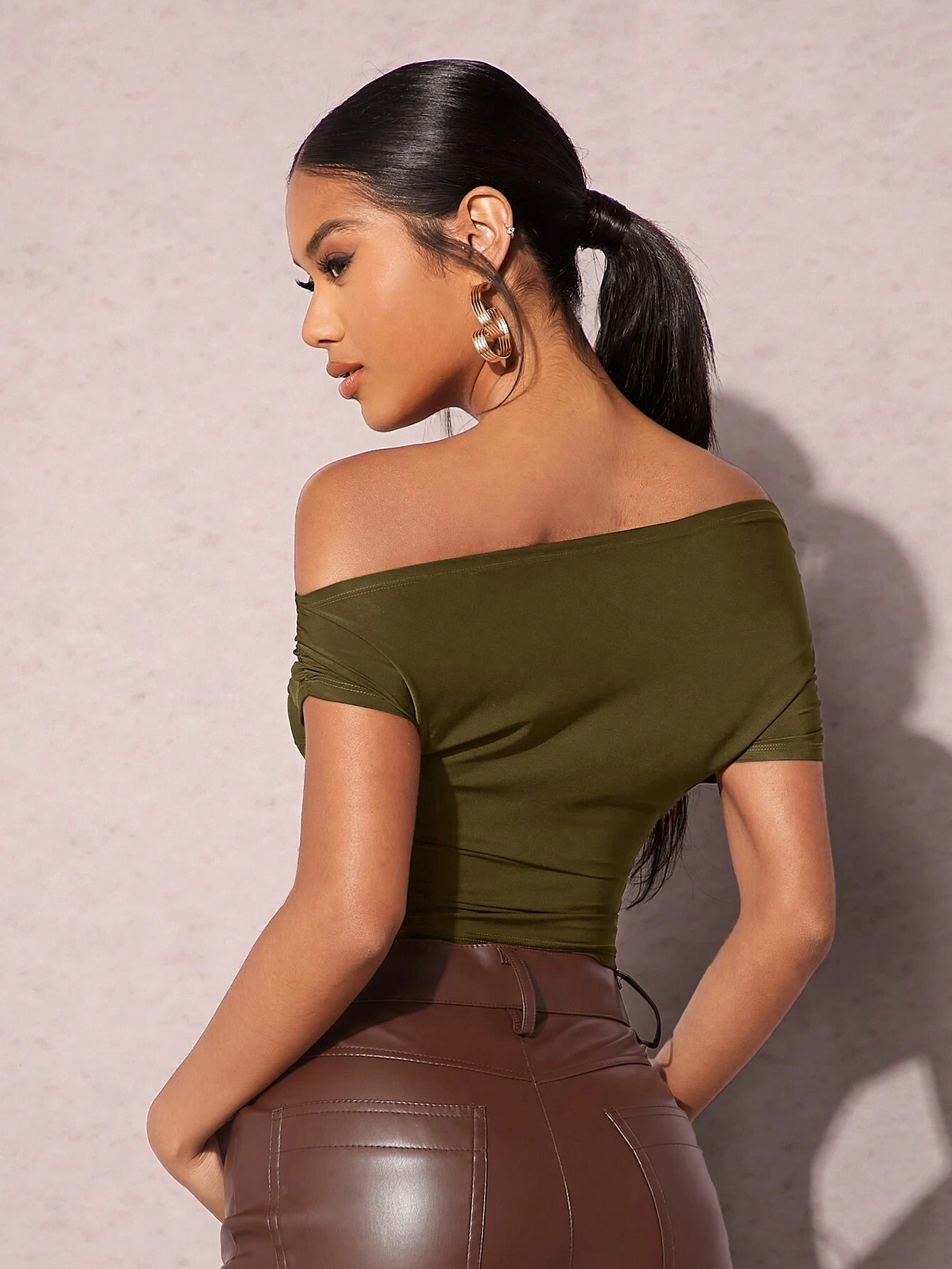 BAE Haut Coupe Slim À Épaules Dénudées Pour Femme — vue 7