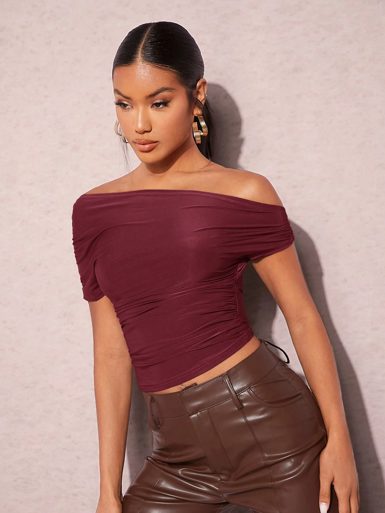 BAE Haut Coupe Slim À Épaules Dénudées Pour Femme — vue 12