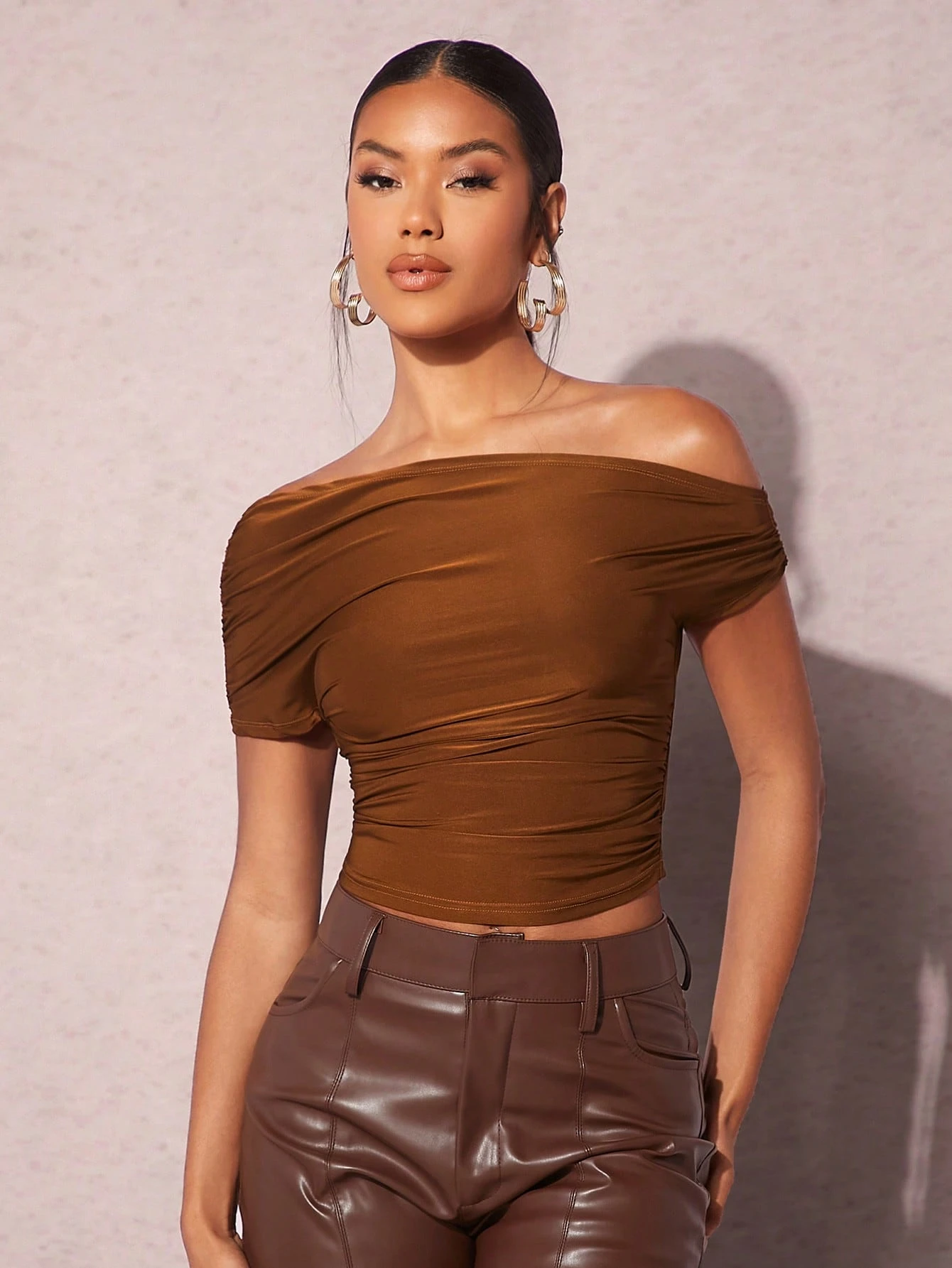 BAE Haut Coupe Slim À Épaules Dénudées Pour Femme — vue 16