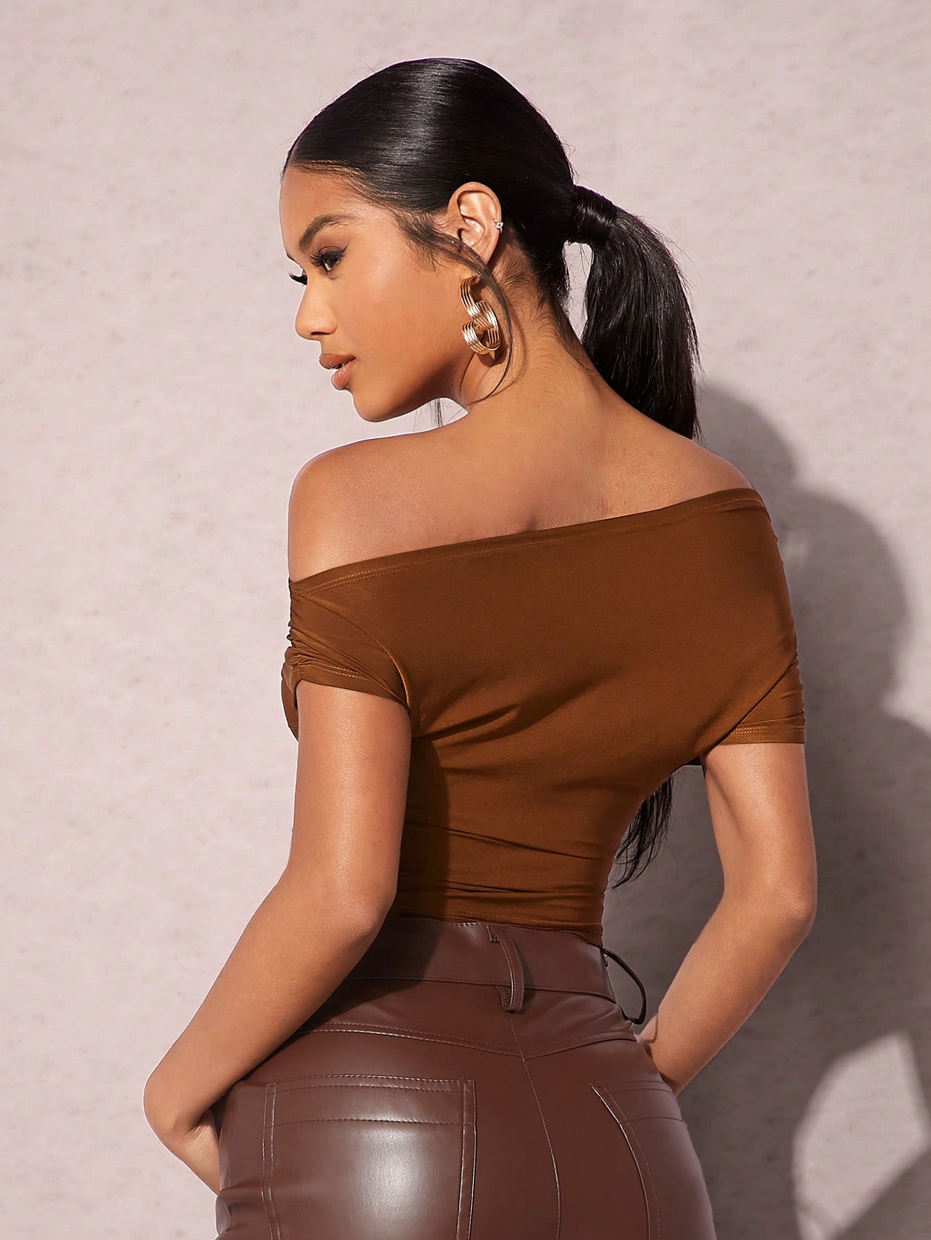 BAE Haut Coupe Slim À Épaules Dénudées Pour Femme — vue 17