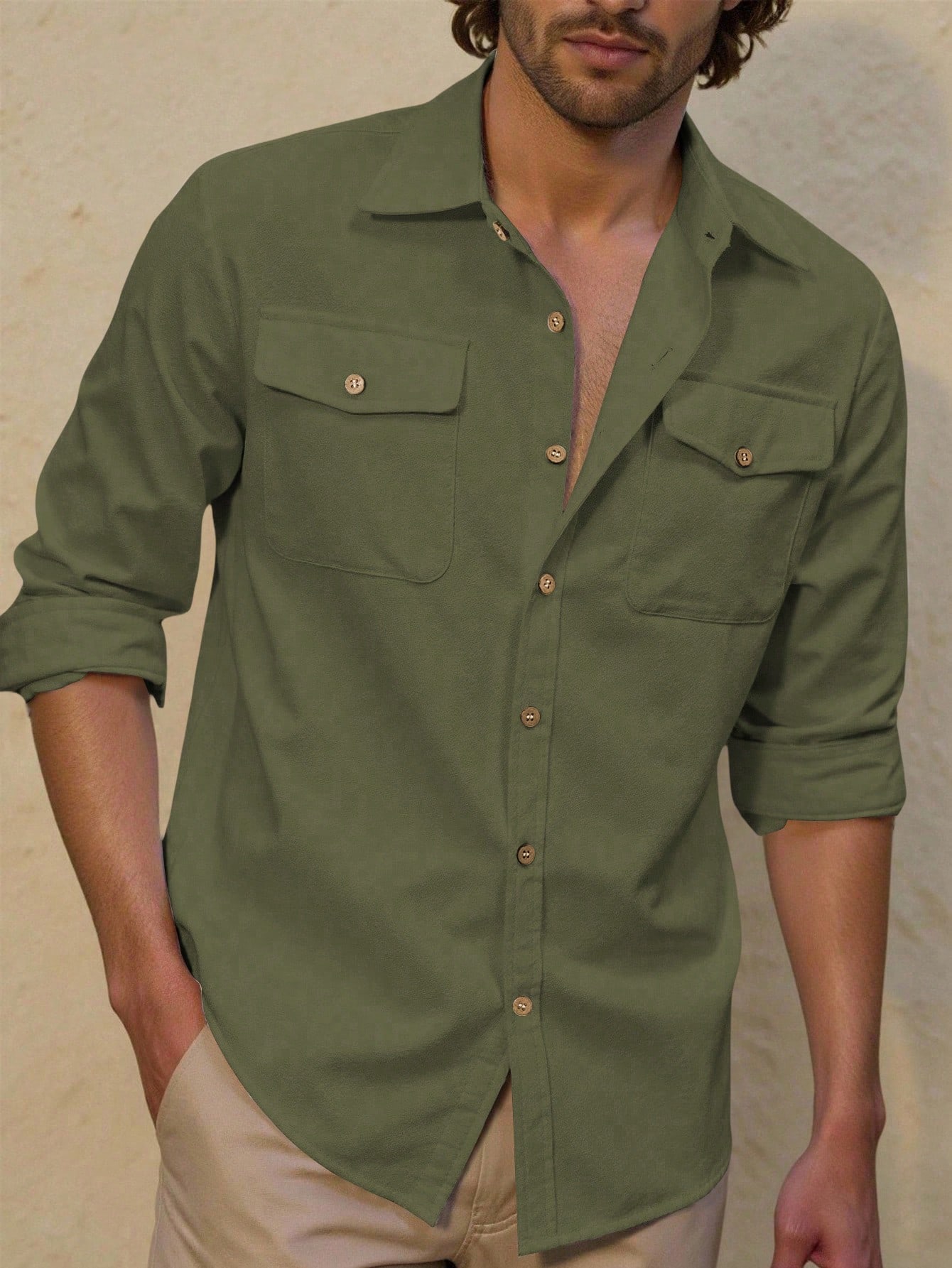 lestore Chemise de plage rayée vintage décontractée pour hommes | Chemise décontractée — vue 3