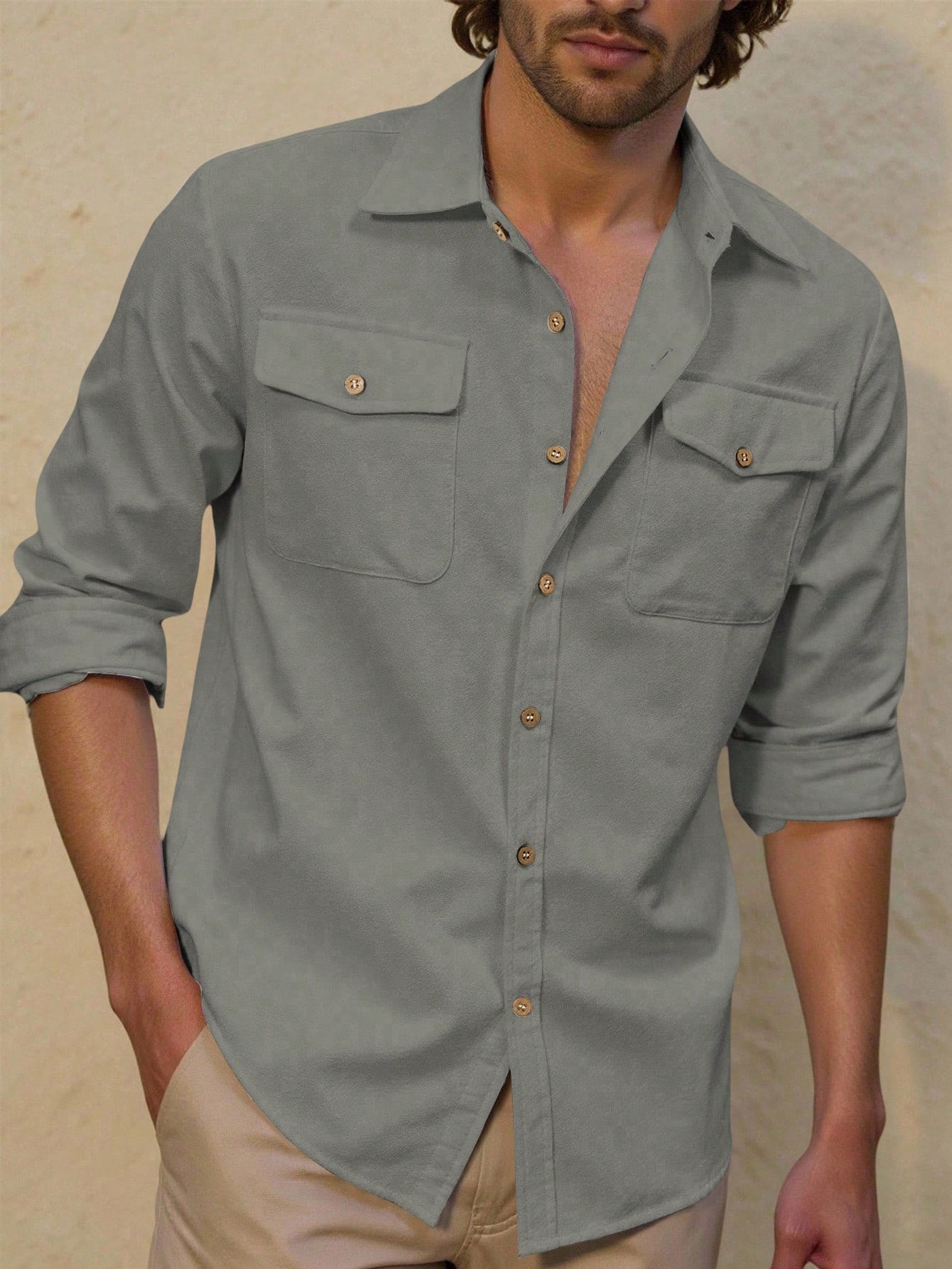 lestore Chemise de plage rayée vintage décontractée pour hommes | Chemise décontractée — vue 5