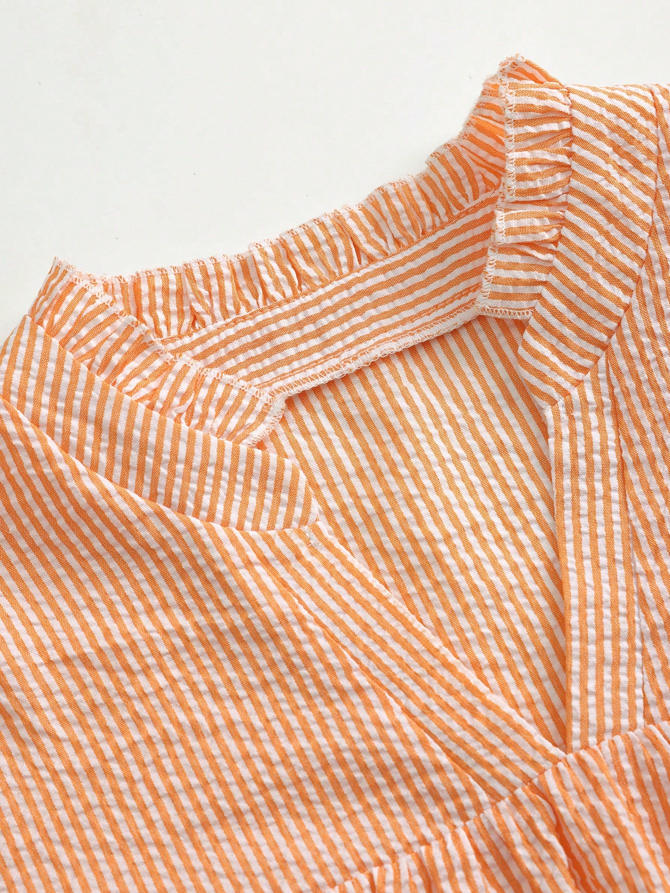 Weeklong Chemise décontractée de vacances à col cranté avec rayures et broderie florale — vue 4