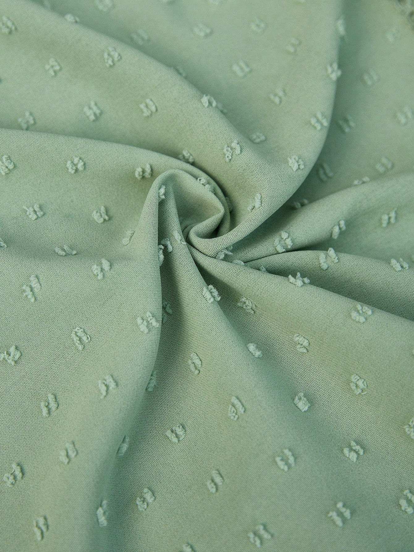 EMERY ROSE Blouse décontractée de vacances pour femmes avec col en V texturé, volants et manches bouffantes, printemps/été — vue 8