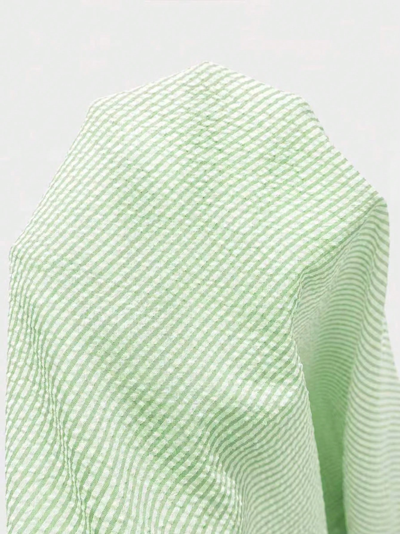 Chemise à manches longues en lin à col montant et demi-patte pour hommes GloMan, légère, — vue 19