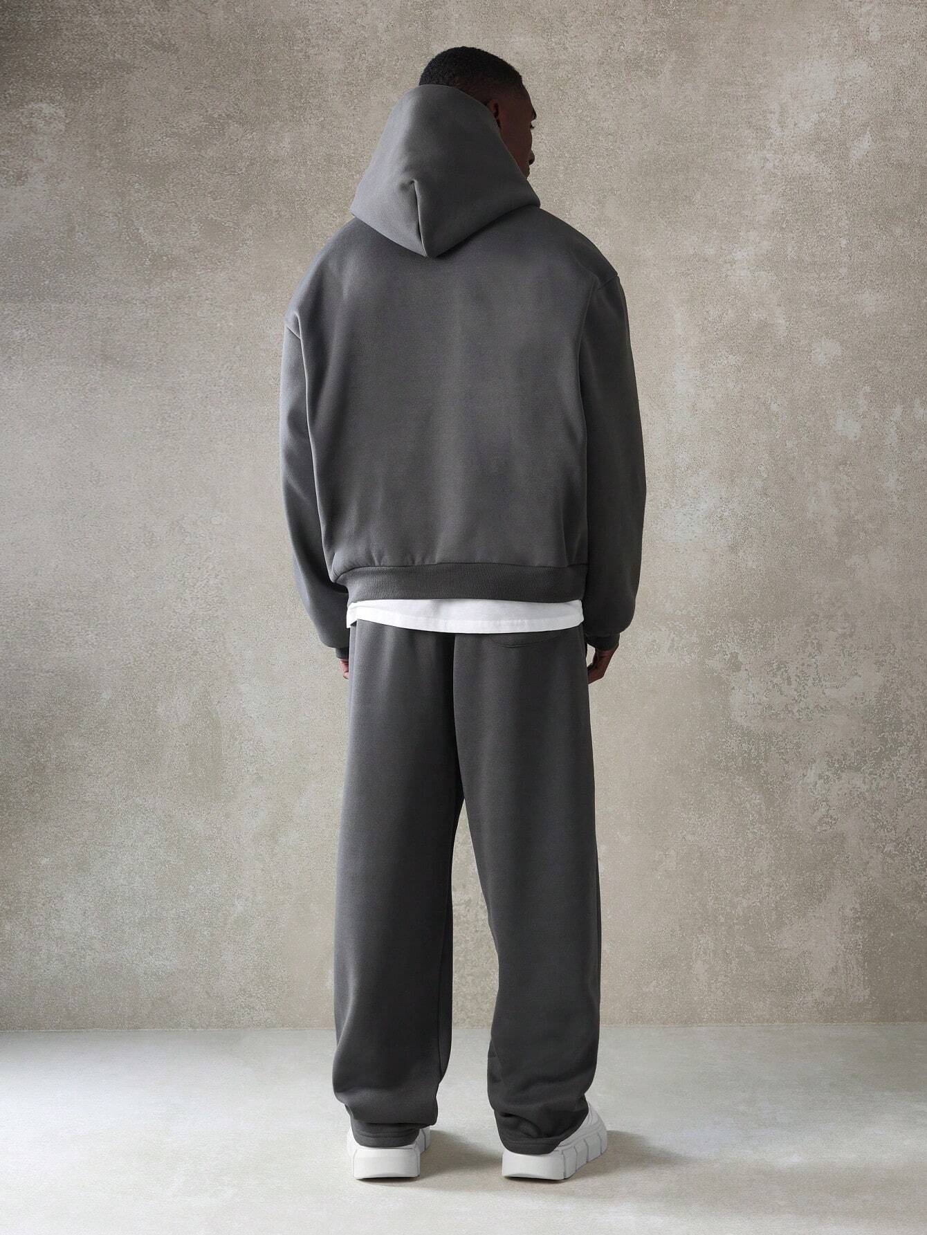 SUMWON Ensemble coordonné essentiel avec sweat-shirt à capuche et jogger à entre-jambe — vue 10
