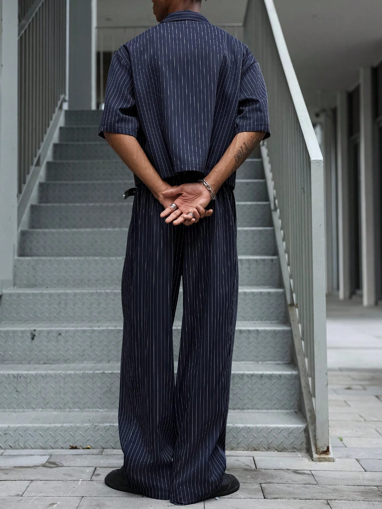Major Grit Ensemble Top à manches courtes et pantalon long style décontracté de rue pour — vue 2