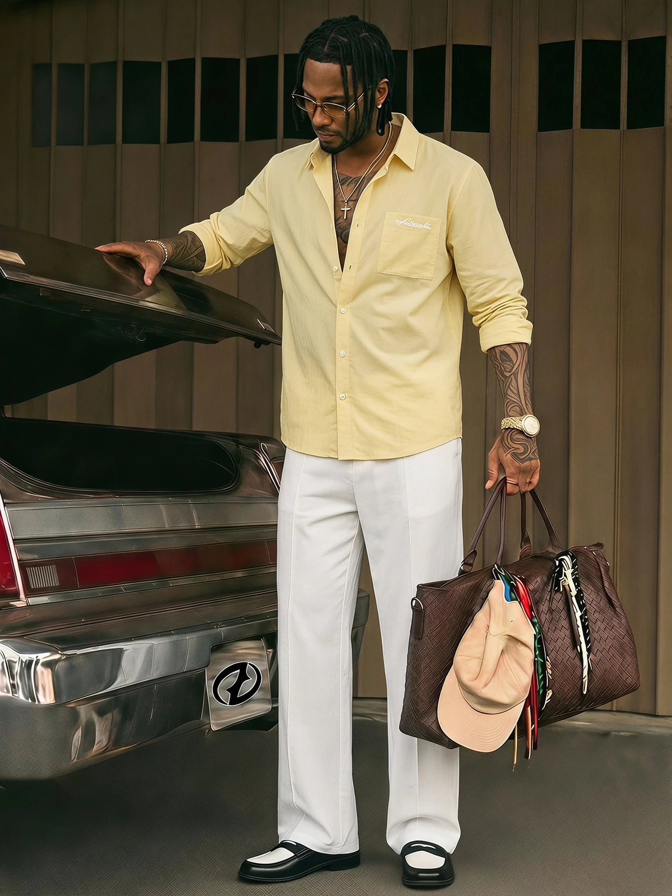 AXEPEAK Ensemble de chemise et pantalon de couleur unie polyvalent et décontracté pour — vue 10