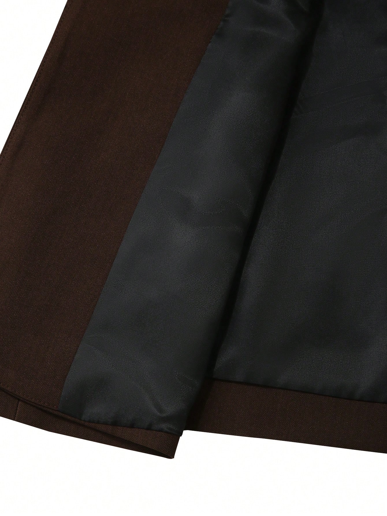 HUEFORM Costume marron à manches longues avec un seul bouton pour homme, style Old Money, — vue 5