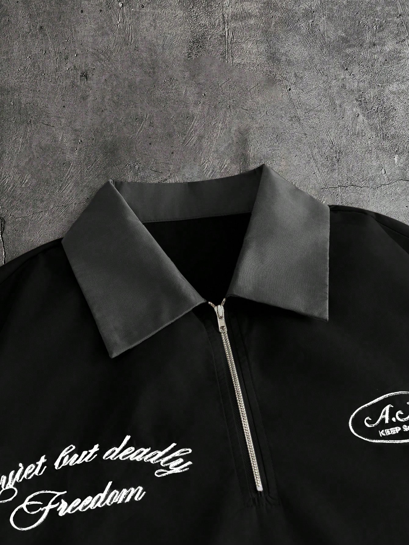 AXEPEAK Polo décontracté à manches courtes avec col contrasté et demi-patte, été — vue 6