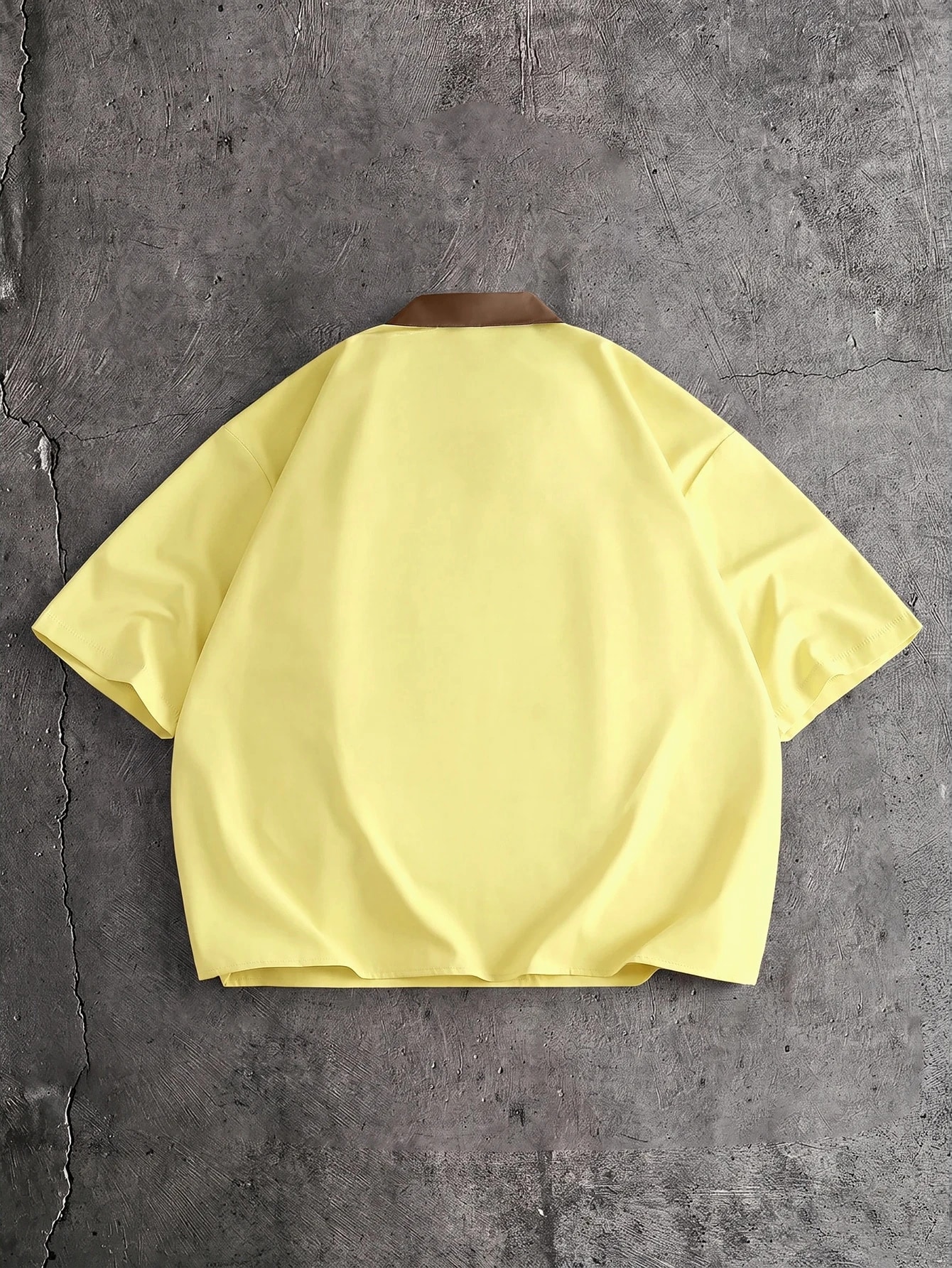AXEPEAK Polo décontracté à manches courtes avec col contrasté et demi-patte, été — vue 10