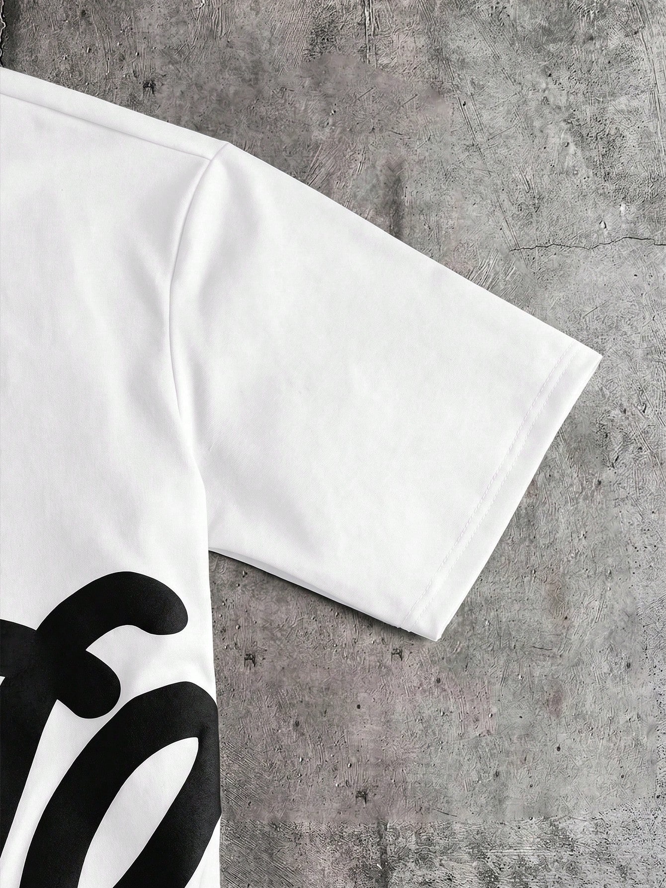 AXEPEAK Chemise polo à manches courtes avec imprimé lettres et couleurs contrastées, — vue 11