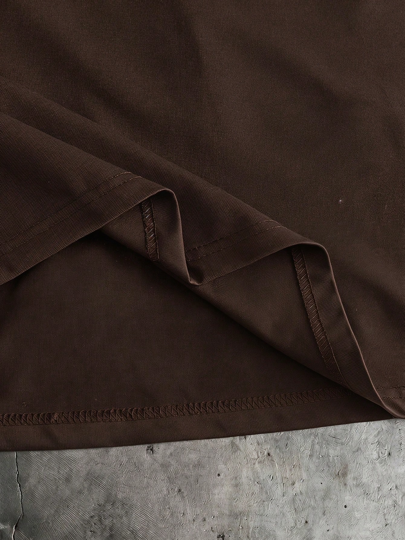 AXEPEAK Chemise polo à manches courtes avec imprimé lettres et couleurs contrastées, — vue 15