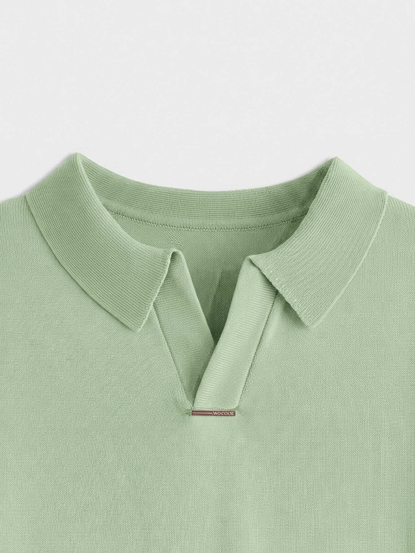 Manfinity RebelGame Top tricoté décontracté à manches courtes avec col polo de couleur — vue 3
