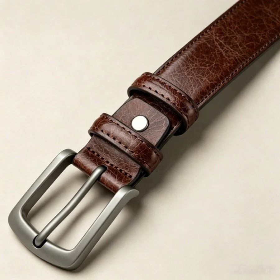 Ceinture à boucle en alliage pour hommes - Accessoire à la mode, sportif et durable, — vue 4