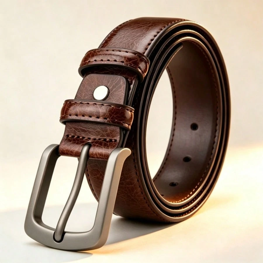 Ceinture à boucle en alliage pour hommes - Accessoire à la mode, sportif et durable, — vue 6