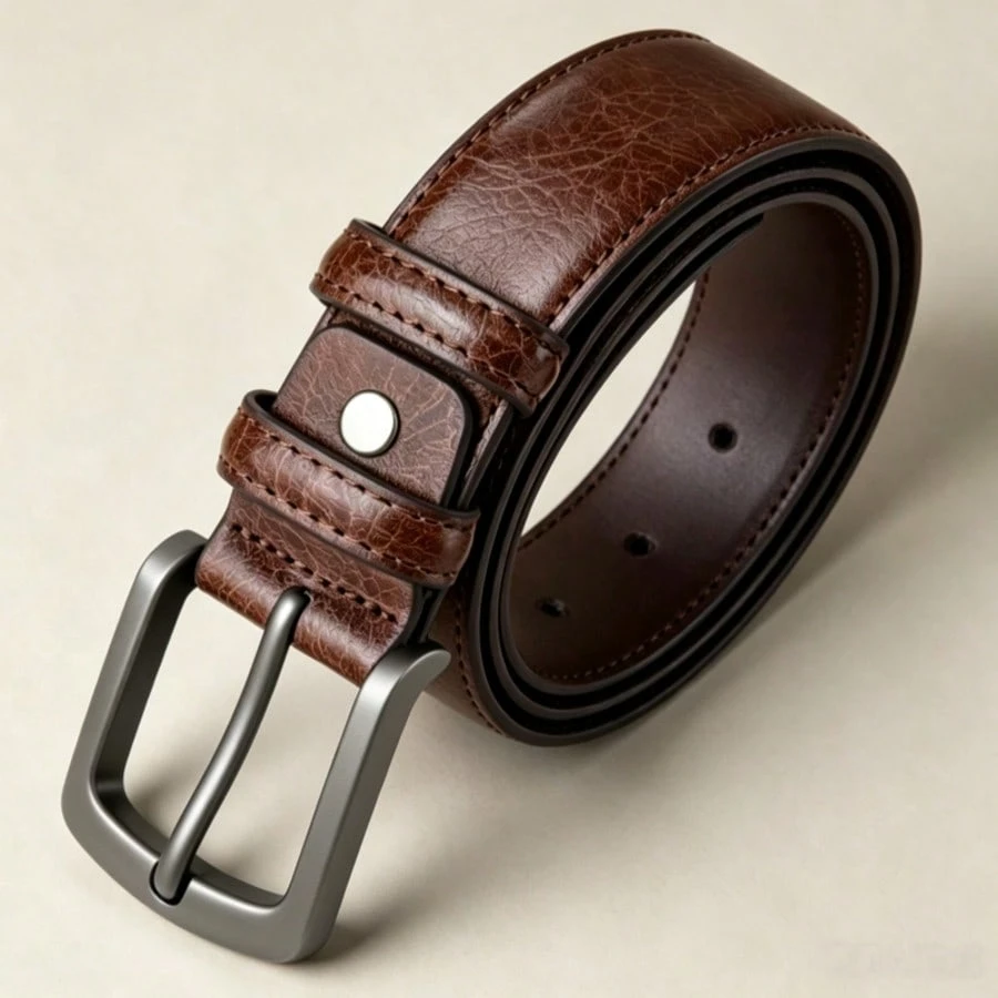 Ceinture à boucle en alliage pour hommes - Accessoire à la mode, sportif et durable, — vue 3