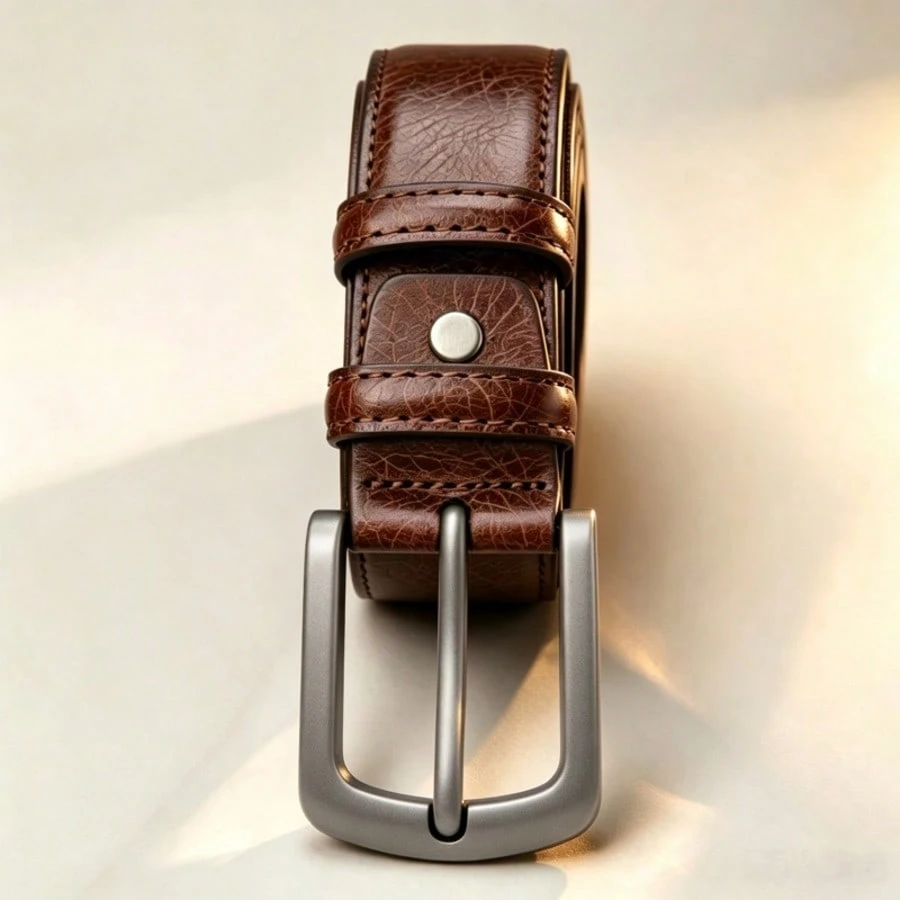 Ceinture à boucle en alliage pour hommes - Accessoire à la mode, sportif et durable, — vue 7