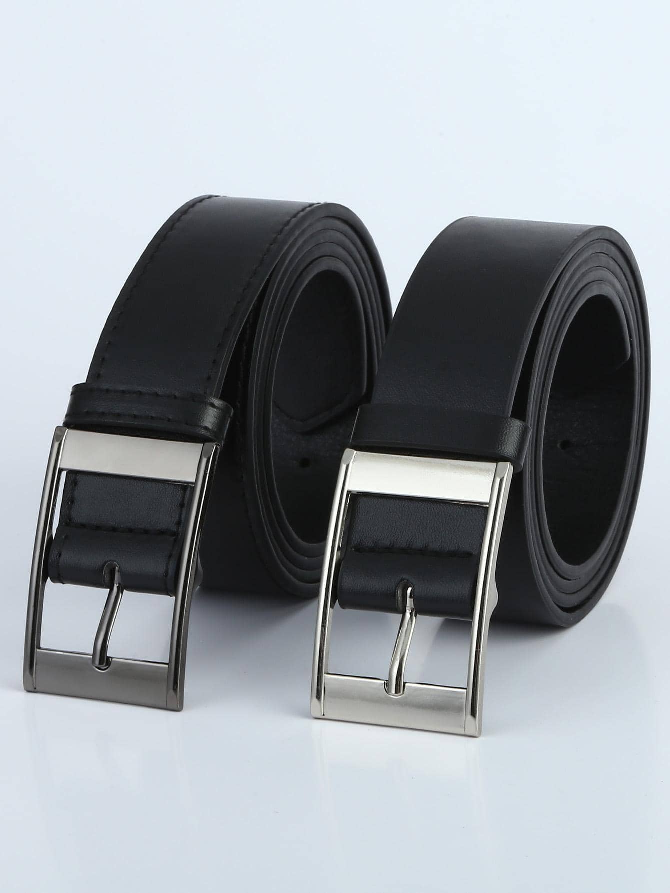 Ceinture décontractée pour hommes avec boucle carrée pour la vie quotidienne, les — vue 4