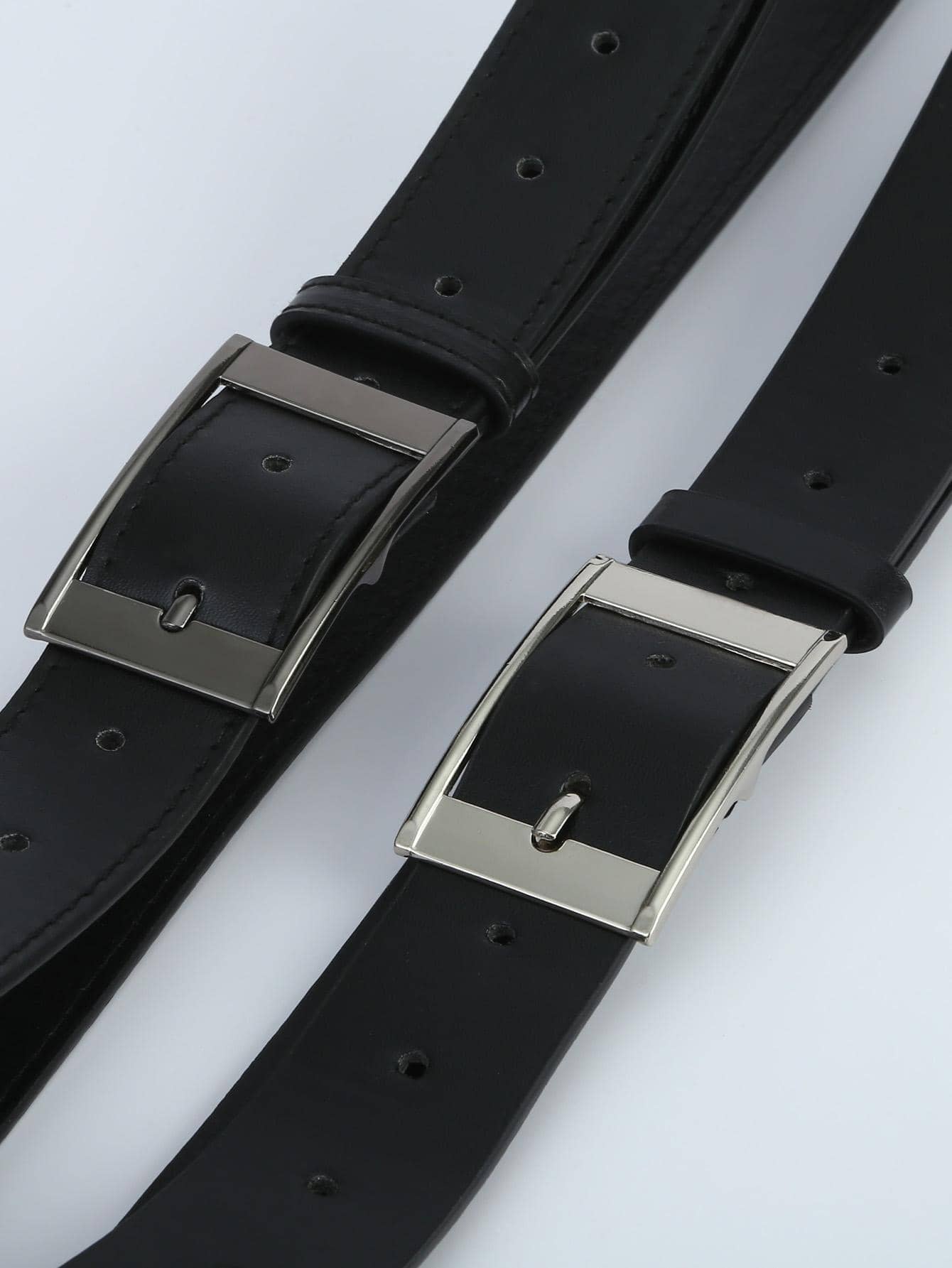 Ceinture décontractée pour hommes avec boucle carrée pour la vie quotidienne, les — vue 5