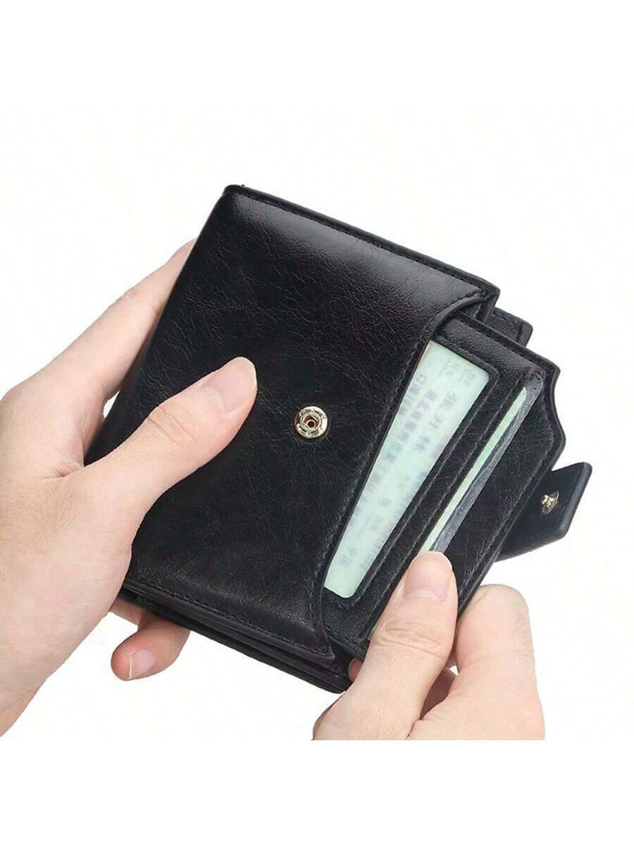 Porte-monnaie pour hommes, portefeuille en PU pour hommes, porte-cartes à fermeture — vue 11