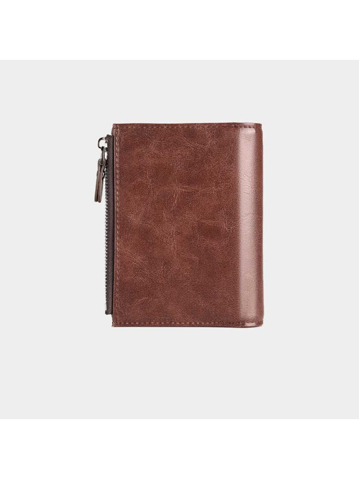 Porte-monnaie pour hommes, portefeuille en PU pour hommes, porte-cartes à fermeture — vue 8