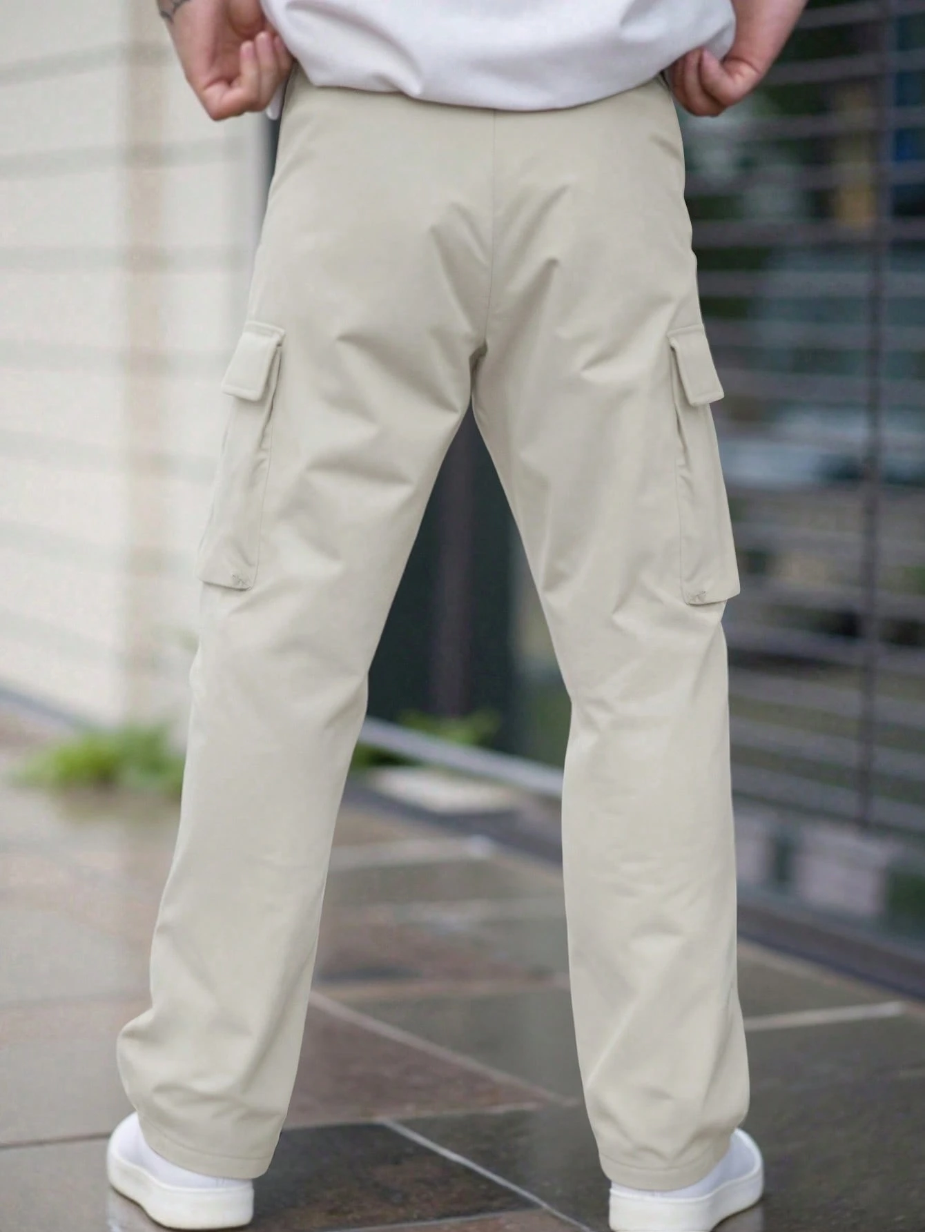 Manfinity Roughcore Pantalon cargo utilitaire de style américain à jambes droites, — vue 2
