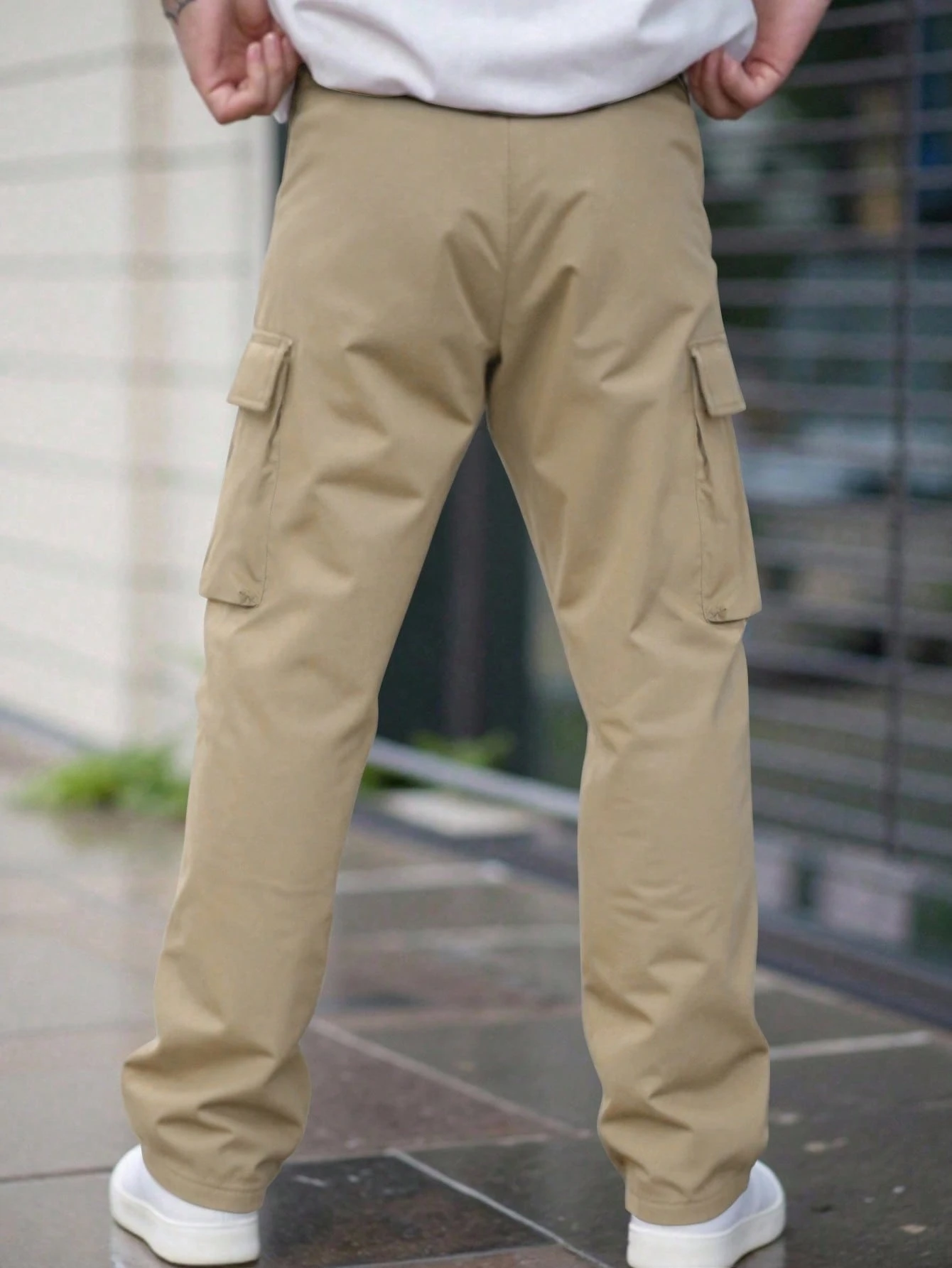 Manfinity Roughcore Pantalon cargo utilitaire de style américain à jambes droites, — vue 10