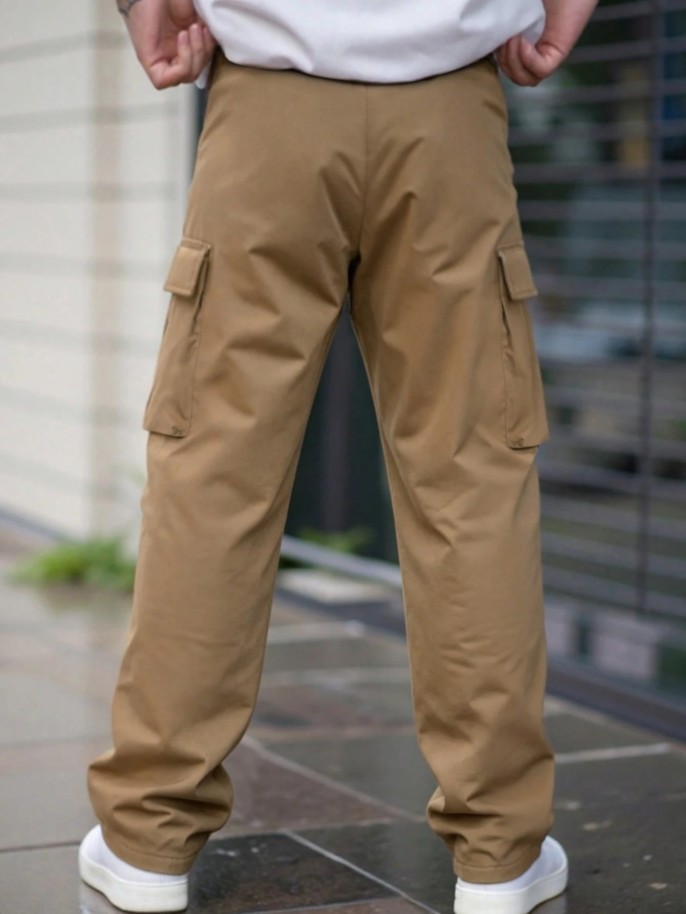 Manfinity Roughcore Pantalon cargo utilitaire de style américain à jambes droites, — vue 12