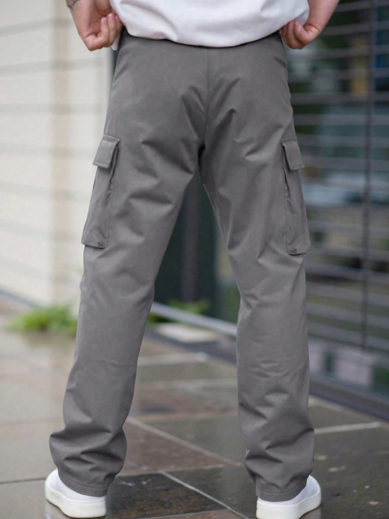 Manfinity Roughcore Pantalon cargo utilitaire de style américain à jambes droites, — vue 14