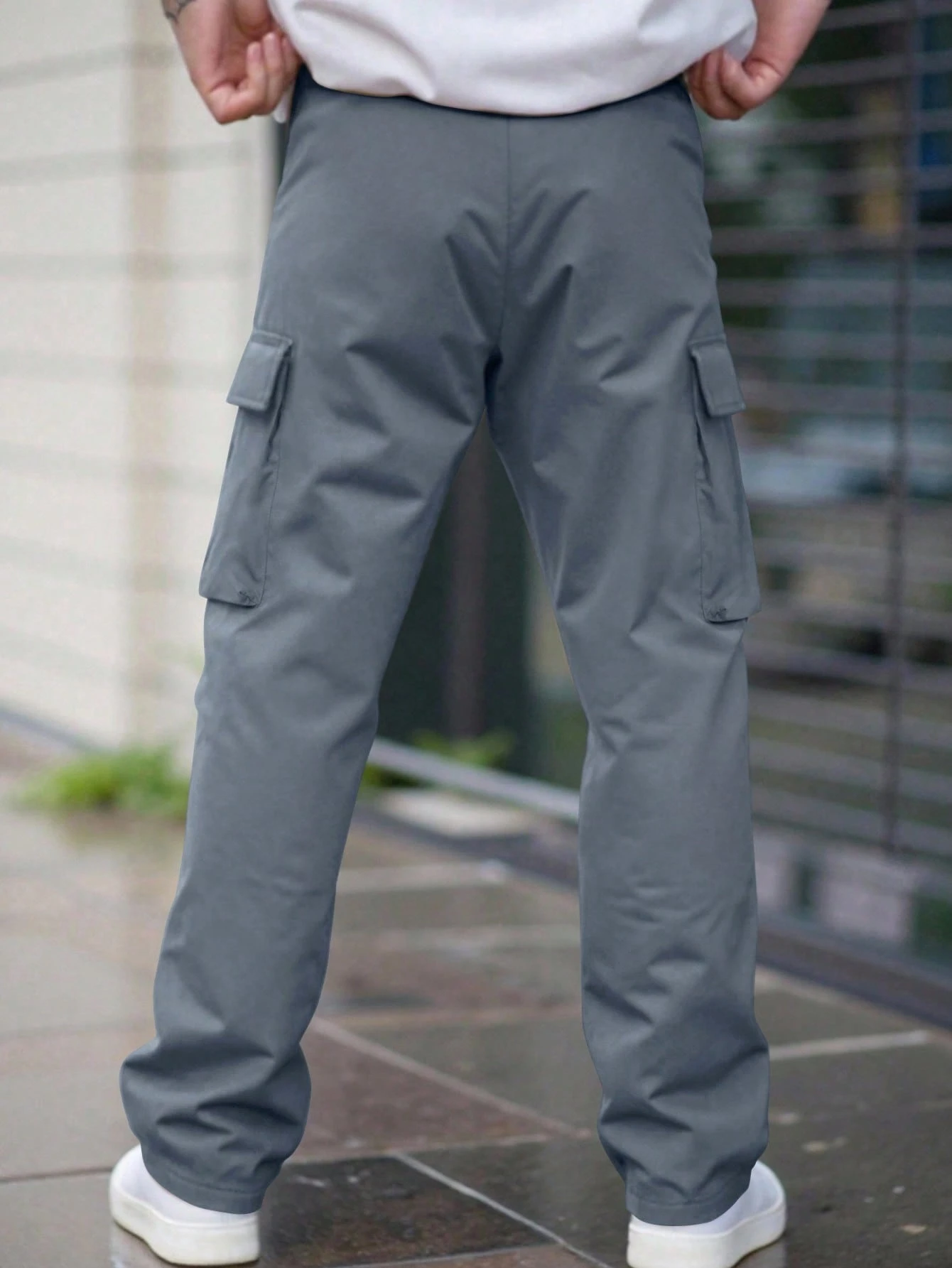 Manfinity Roughcore Pantalon cargo utilitaire de style américain à jambes droites, — vue 16