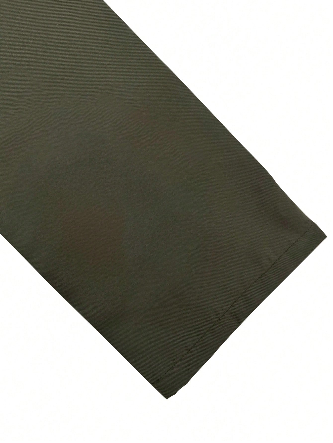 Pantalon cargo ample à taille élastique et poches rabattables pour hommes, couleur unie — vue 5