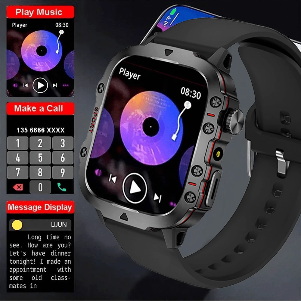Nouvelle montre connectée unisexe à écran tactile avec plusieurs modes sportifs, alertes — vue 5