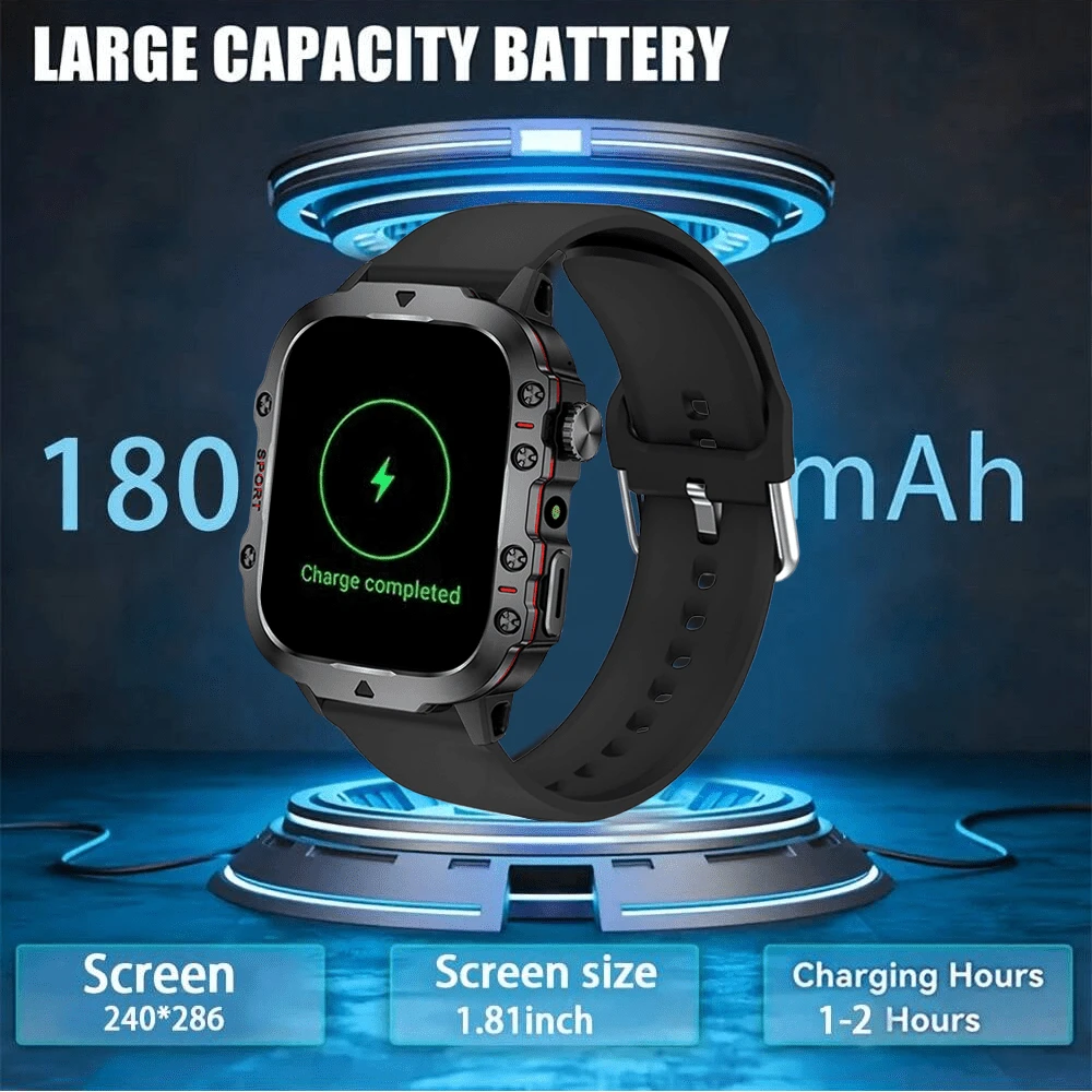 Nouvelle montre connectée unisexe à écran tactile avec plusieurs modes sportifs, alertes — vue 6