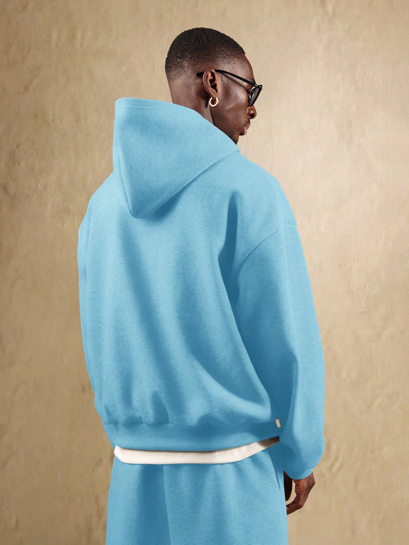 SUMWON Sweat-shirt à capuche, Sweat-shirt-shirt vintage ample à col rond - Marron, — vue 16