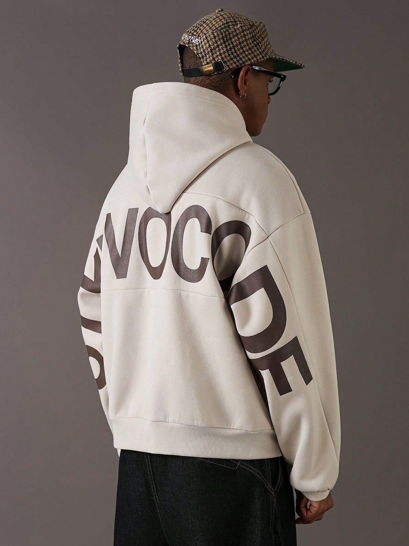 STYNVO sweat-shirt à capuche décontracté à manches longues avec poche et imprimé lettres