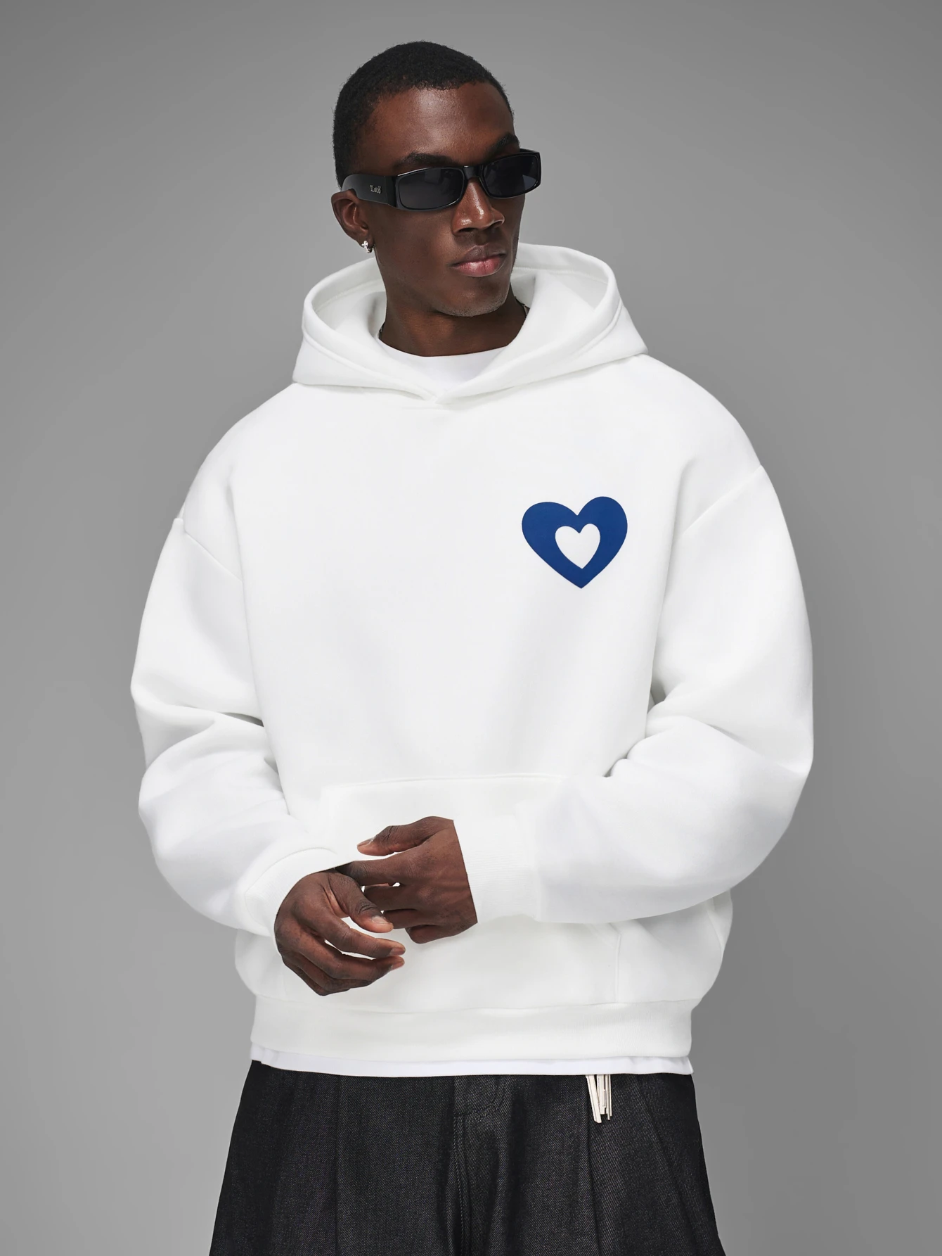 STYNVO sweat-shirt à capuche décontracté à manches longues avec poche et imprimé lettres — vue 5