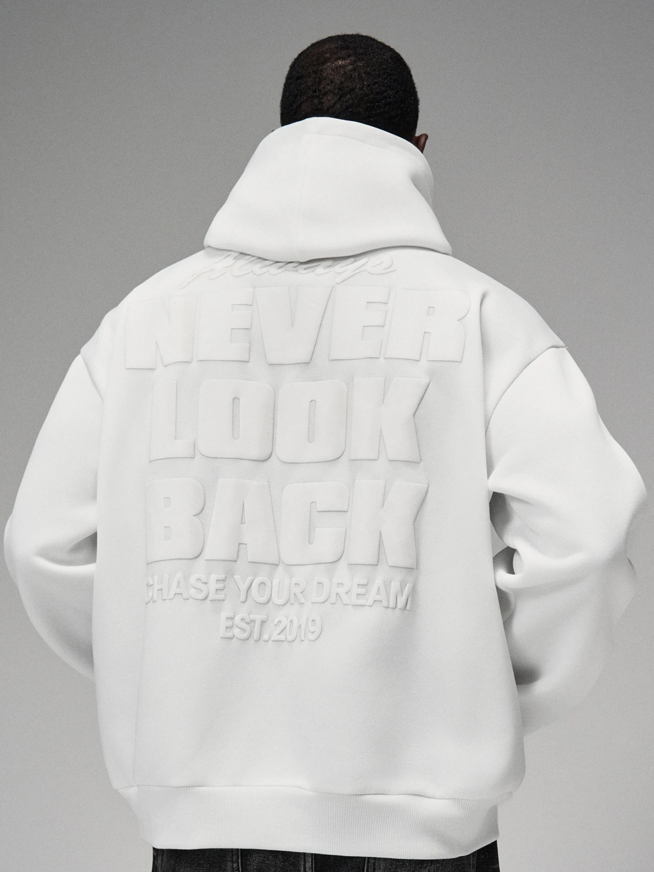 STYNVO sweat-shirt à capuche décontracté à manches longues avec poche et imprimé lettres — vue 18
