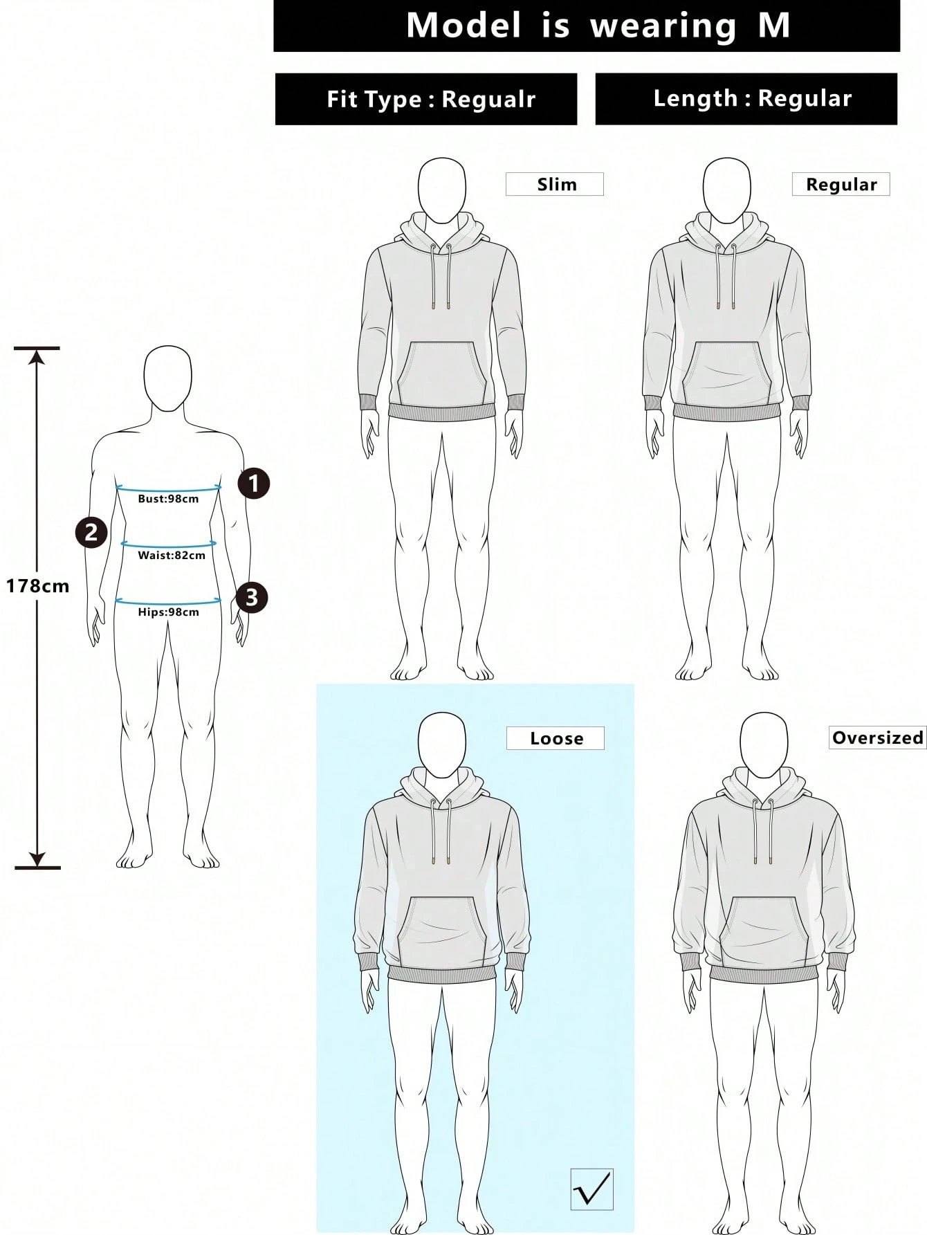 Sweat-shirt à capuche pour hommes avec un grand graphique bleu "PAVTROS" au dos, ajoutant — vue 5