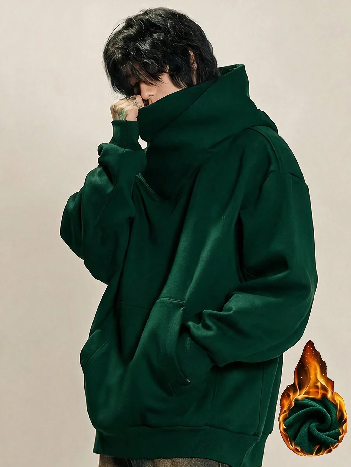 Sweat-shirt à capuche polyester léger, doux et polyvalent, mode décontractée et — vue 11
