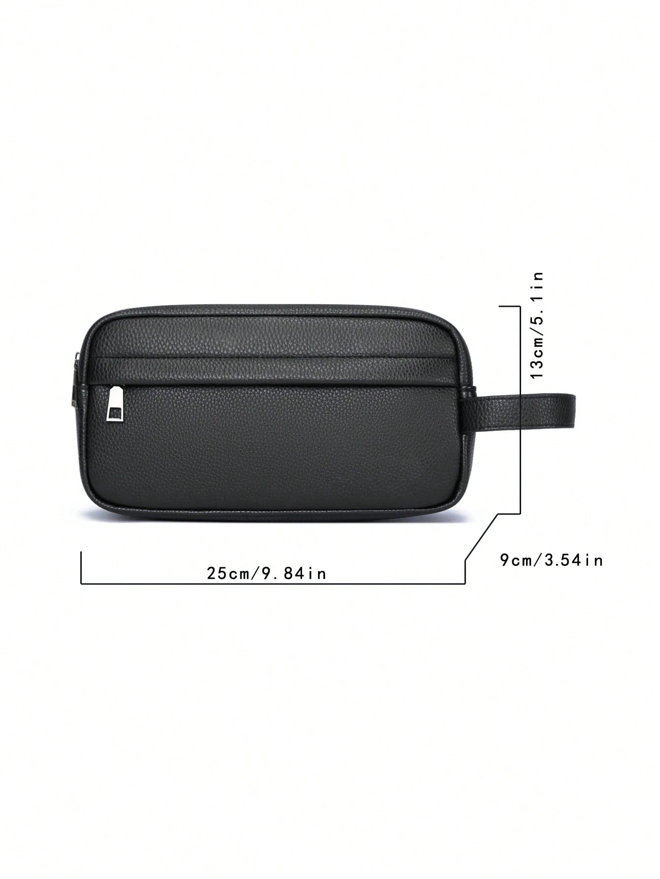 Sac de taille décontracté en PU pour hommes, sac de poitrine polyvalent de style — vue 3