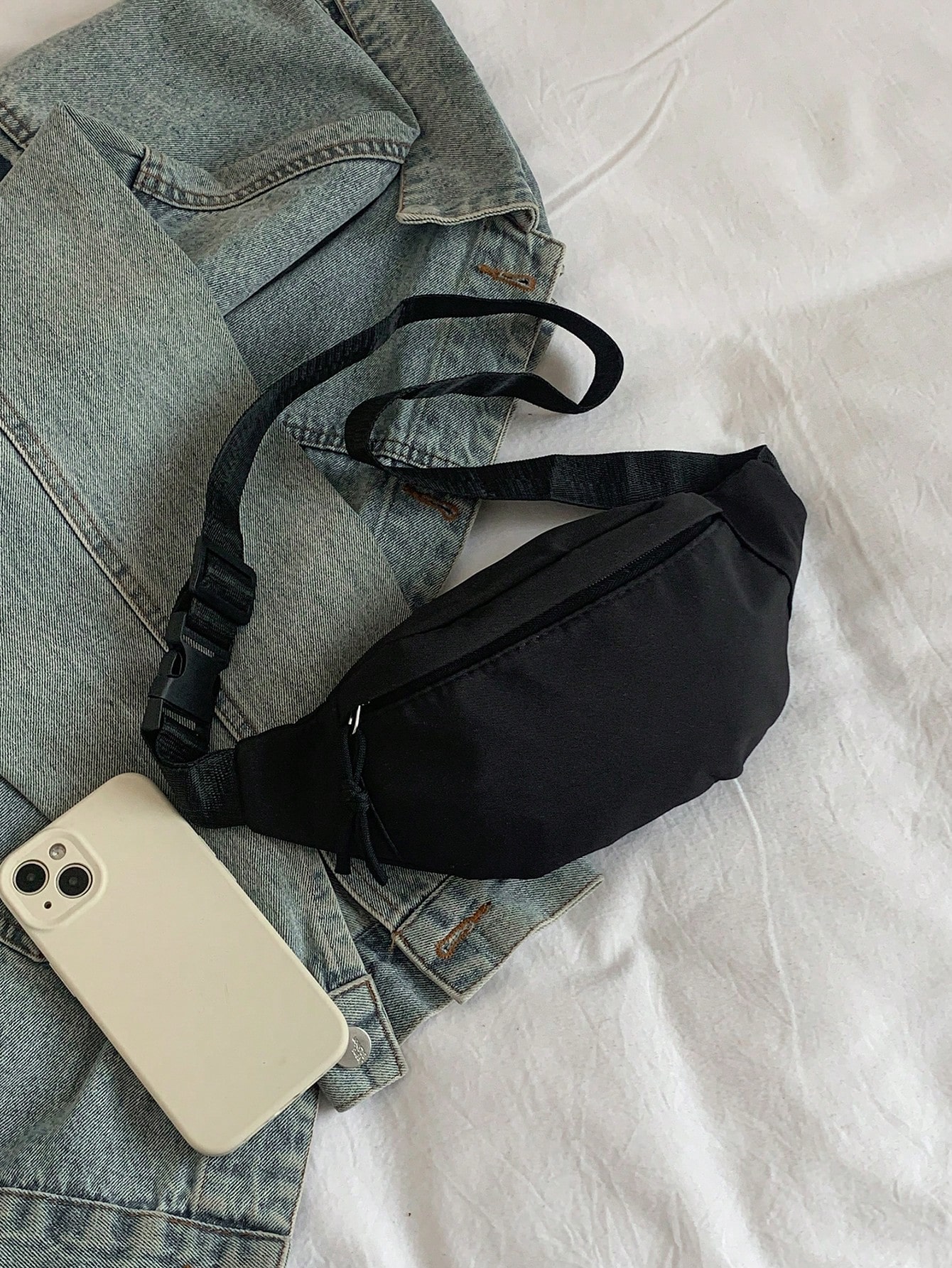 Sac à épaule minimaliste et décontracté pour hommes, Sac bandoulière pour téléphone pour — vue 3