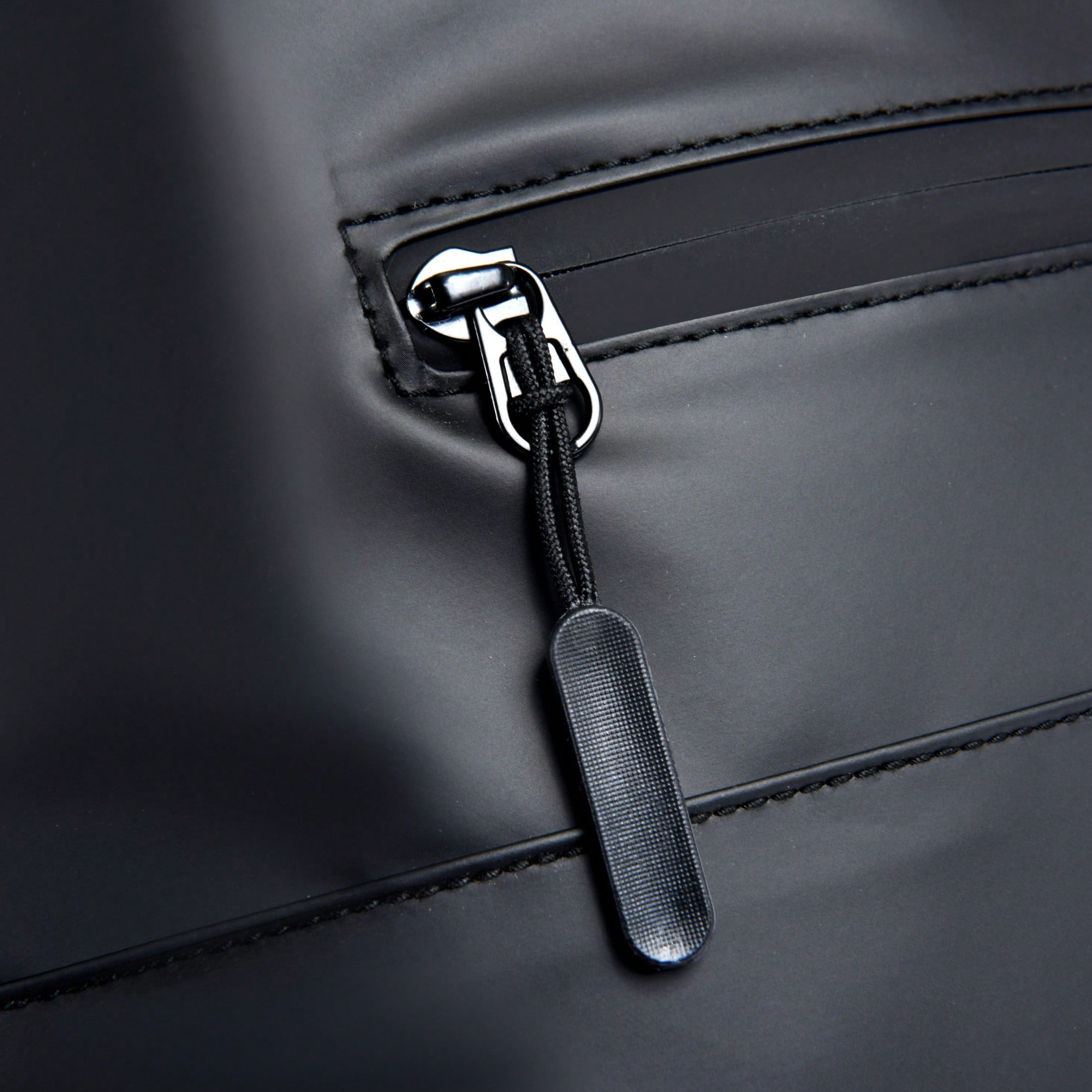 Nouveau sac à dos noir imperméable avec rabat pour hommes, sac pour ordinateur portable — vue 8